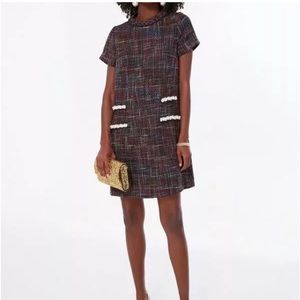 Tuckernuck X Cameron Eubanks Jackie Tweed Multi Pearl Mini Dress Small NWT